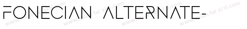 Fonecian Alternate字体转换